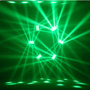 LUDIPOCKET 360   - 8 CREE 10 W RGBW 4-in-1 LEDs beam effect light show with 2 x 4 lenses, 360° rotation