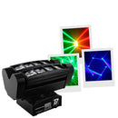 LUDIPOCKET 360   - 8 CREE 10 W RGBW 4-in-1 LEDs beam effect light show with 2 x 4 lenses, 360° rotation