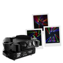 LUDIPOCKET TRI 360   - 9 CREE x 12 W RGBW 4-in-1 LEDs beam effect light show with 3 x 3 lenses,
