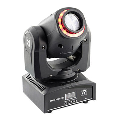 BoomTone DJ - Maxi Spot 30   - 30 W high brightness lyre spot with RGB LED ring, Strobo effect, 7 color & 7 Gobos wheels