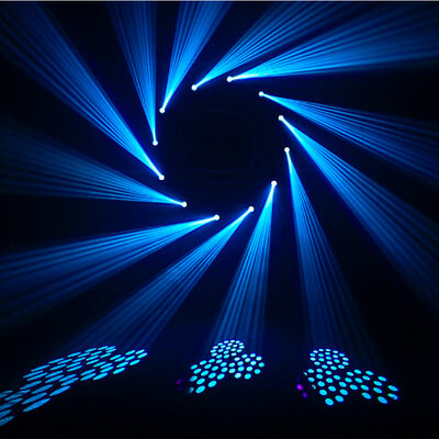 BoomTone DJ - Maxi Spot 30   - 30 W high brightness lyre spot with RGB LED ring, Strobo effect, 7 color & 7 Gobos wheels