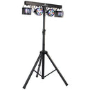 Party Bar Derby   - Lighting stand with 2 projectors of 9 multicolored RGBW 1 W LEDs and 2 Nano Derby of 12 W each