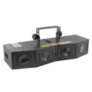 Quattro Moon Star   - 20 x 3 W RGBW A 5-in-1 + 48 x 0.2 W white LED + laser light show with multicolored beams, 3-in-1 effects