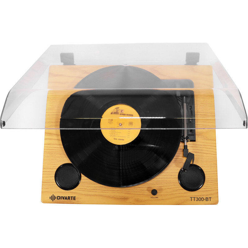 Divarte - TT300-BT   - Elegant look stereo turntable with USB and Bluetooth player