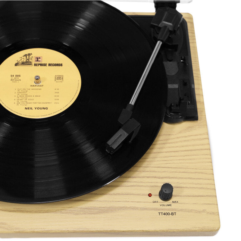 Divarte - TT400-BT   - Set with Bluetooth / USB turntable and home loudspeakers, black and wood finish