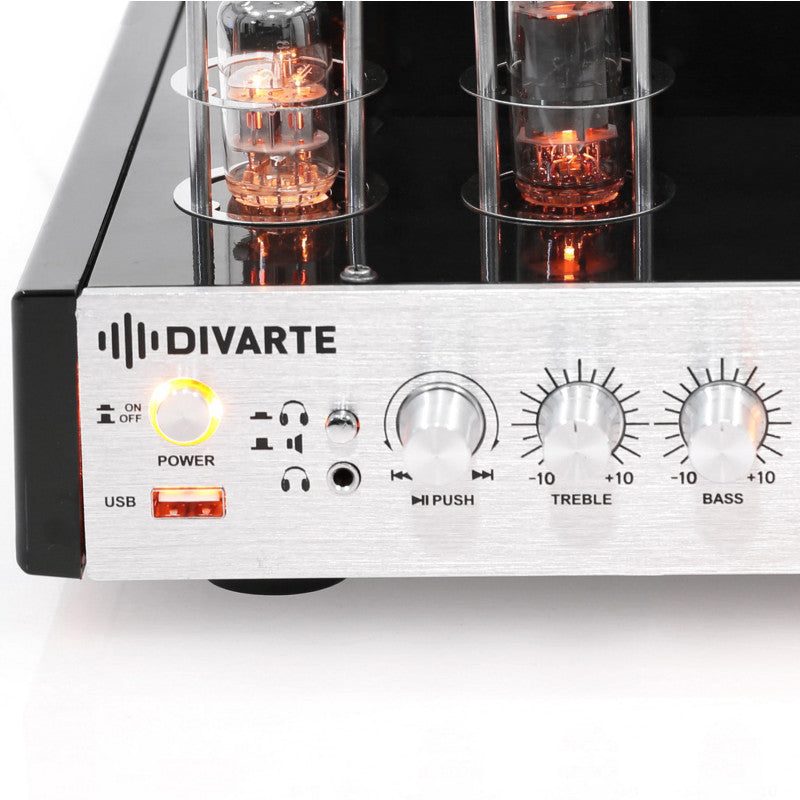 Divarte - VTA-40BT   - 2 x 25 W at 4 ohm Class-AB tubes stereo integrated amplifier