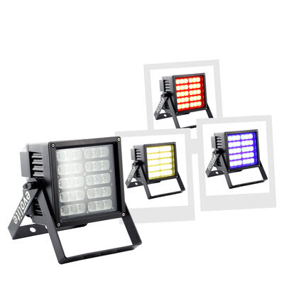 Evolite - Architech 150   - 30 x 5 W RGB LED architectural projector with reflector system, IP 65