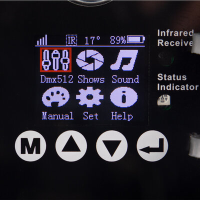 Evolite - Battery-powered 30 x 5 W RGB LED architectural projector with reflector system, IP 65