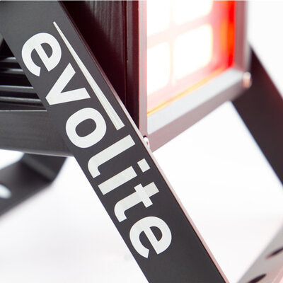 Evolite - Battery-powered 30 x 5 W RGB LED architectural projector with reflector system, IP 65