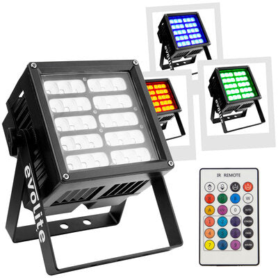 Architech 150 BAT   - Battery-powered 30 x 5 W RGB LED architectural projector with reflector system, IP 65