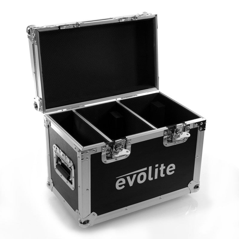 Evolite - Evo Wash 610-CRz Flight Case 2in1   - 2-in-1 flight case for Evo Wash 610-CRz moving heads, 2 slots