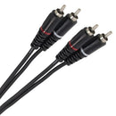 Plugger - Twin Cable PLUCABBRM0RM00M60EAS   - Male RCA - male RCA stereo cable, 0.6 m