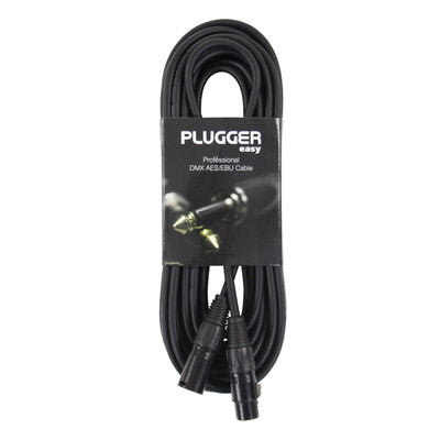 Plugger - DMX XLR Cable PLUCABDXF3XM310M0EAS   - Female XLR - male XLR DMX cable, 10 m