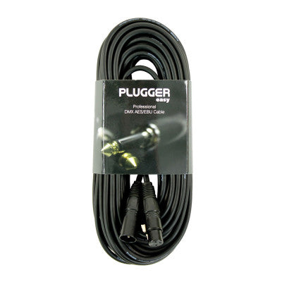 Plugger - DMX XLR Cable PLUCABDXF3XM320M0EAS   - Female XLR - male XLR DMX cable, 20 m