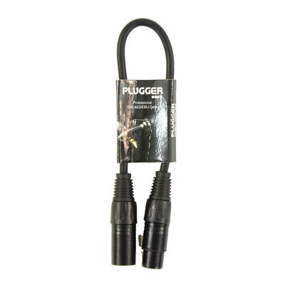 Plugger - DMX XLR Cable PLUCABDXF3XM50M30EAS   - Female XLR - male XLR DMX cable, 0.3 m