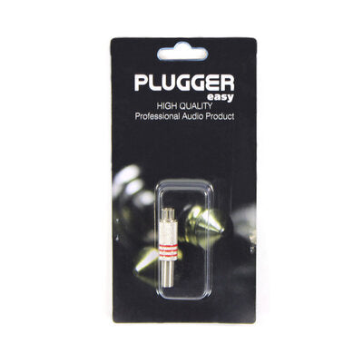 Plugger - RCA Connector PLUCONRCAFRD   - Female RCA connector, red mark