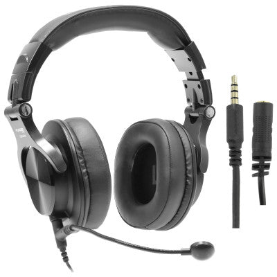 Plugger Studio - DJH40-M   - Professional headset, close dynamic headphones, built-in mini boom microphone