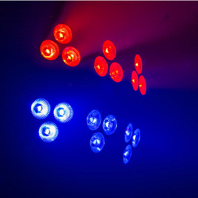 6 Pack LED PAR   - Light effects with multicolored beams and Strobo