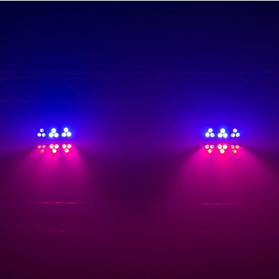 6 Pack LED PAR   - Light effects with multicolored beams and Strobo