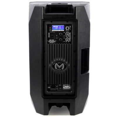 AS 112   - 400 W (LF) + 100 W (HF) 2 ways active bi-amp loudspeaker, digital amplifier and DSP, 12" woofer