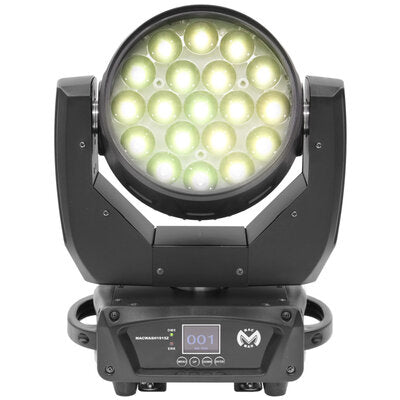 Mac Mah - MAC WASH 1915Z   - 19 x 15 W RGBW LED Wash moving head with 3-zone circle LED control, zoom angle from 6 to 50°