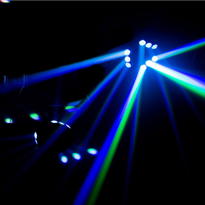 Mac Mah - Pyramida-LZR   - Professional light show equipped with 9 RGBW Beam effect LEDs and a green multipoint laser in the center