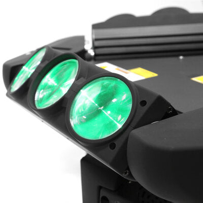 Mac Mah - Pyramida-LZR   - Professional light show equipped with 9 RGBW Beam effect LEDs and a green multipoint laser in the center