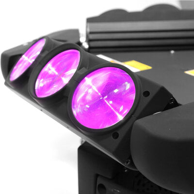 Mac Mah - Pyramida-LZR   - Professional light show equipped with 9 RGBW Beam effect LEDs and a green multipoint laser in the center