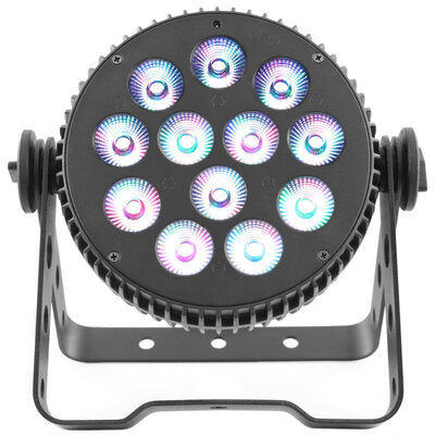 Mac Mah - SilentPAR 12X10W 6IN1   - 6-in-1 RGBWA / UV LED Par projector with 12 single 10 W LEDs, IR remote control included