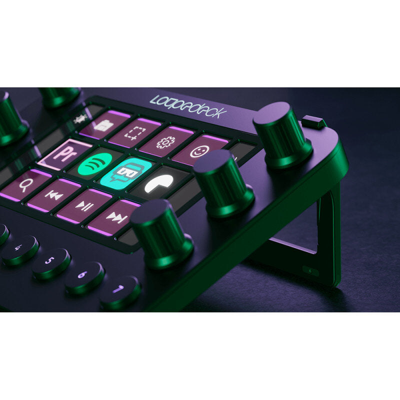 Loupedeck - Loupedeck Live - Compact, customizable and powerful custom console that lets you edit, stream and create from one device, 12 fully customizable touch keys