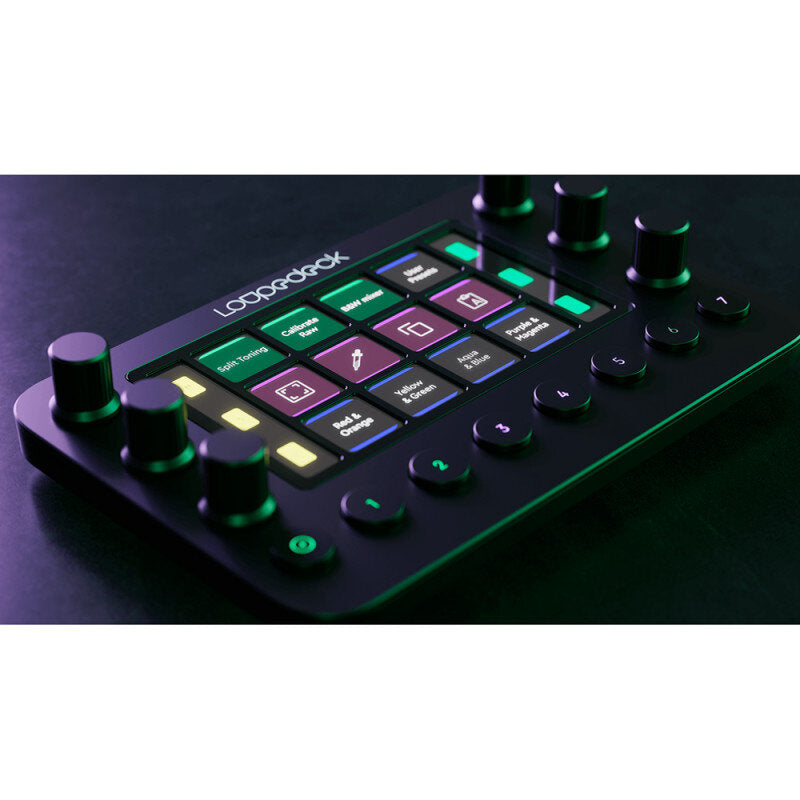 Loupedeck - Loupedeck Live - Compact, customizable and powerful custom console that lets you edit, stream and create from one device, 12 fully customizable touch keys