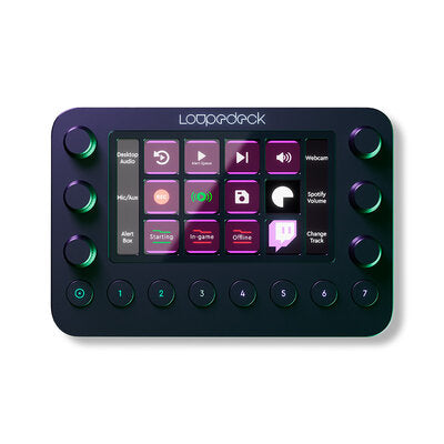 Loupedeck Live - Compact, customizable and powerful custom console that lets you edit, stream and create from one device, 12 fully customizable touch keys