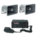 PACK 40 - Car audio kit with an amplifier, a CB handheld microphone and 2 external speakers