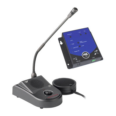 PACK DUO - Magnetic induction loop kit system with counter Intercom for hearing-impaired people with hearing aids