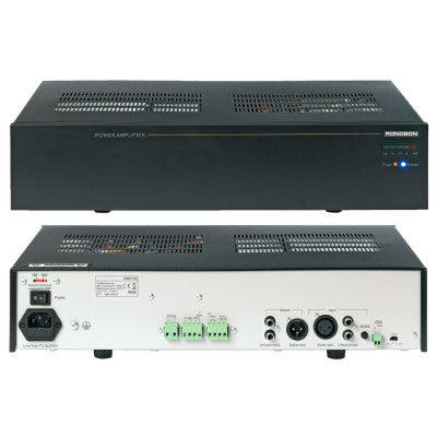 AP 480/2 - 480 W power amplifier, 100 V line and low impedance, 230 V and 24 V DC power supply