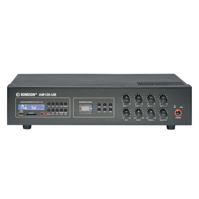 AM 120UB - 120 W receiver on 100 V line, USB and bluetooth player