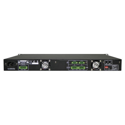 PA-2240DC - 2 X 240 W Class-D power amplifier, 230 V AC and 24 V DC
