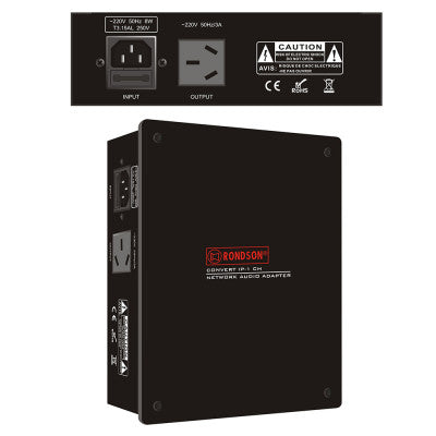 CONVERT IP-1CH - TCP/IP to analogue audio data converter, 1 channel