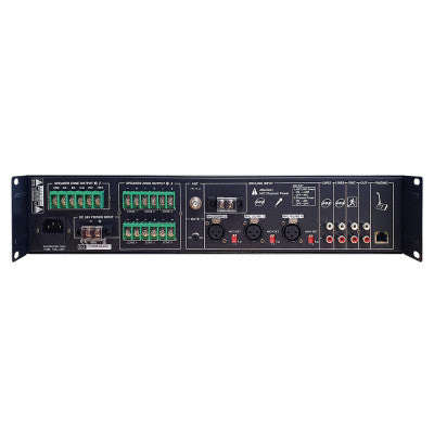 AME-120-6 - 120 W mixing amplifier with integrated FM tuner, MP3, USB, SD and Bluetooth audio source module