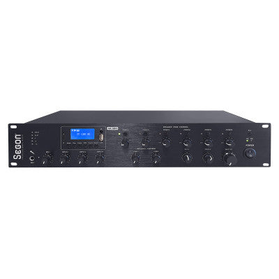 AME-500-6 - 500 W mixing amplifier with integrated FM tuner, MP3, USB, SD and Bluetooth audio source module