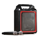 Segon Professional Audio - RUNNER10R - Portable PA System Speaker with 2 UHF Microphones and USB / SD / MP3 / Bluetooth, red