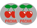 2x Slipmats - Pacha - argento