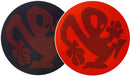 2x Slipmats - Plasticman Dots - Black &amp; Red