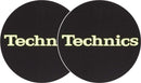 2x Slipmats - Technics Logo Glow Yellow