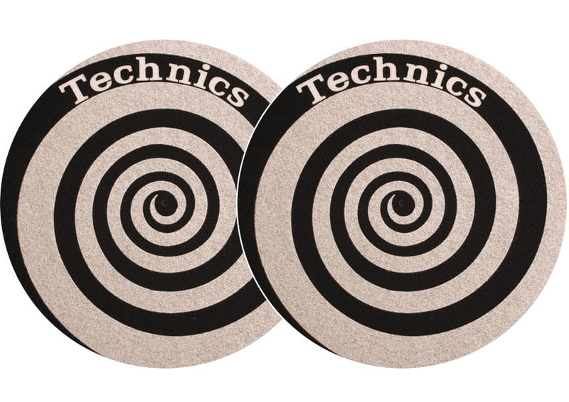 2x Slipmats Technics Spiral - argento