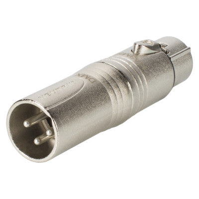 Neutrik - NA3M5F  - Adapter 3 pole XLR male - 5 pole XLR female for lighting (DMX) applications