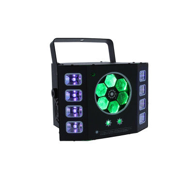 LIGHTBOX 90S  - Combined lighting effect: B-EYE + laser + strobe + UV effects, 14 DMX channels, 90 W