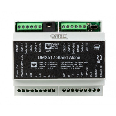 LD-1024DIN NET - Network enabled 1024 channels DMX interface