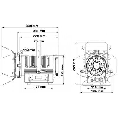 Briteq - BT-THEATRE 60FCL - LED theater spot 60 W manual 17°-40° zoom, RGBL
