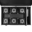IP-BOX 6X15W PACK   - Set of 6 LED spotlights Evolite IP-BOX 6x15W delivered in a flight case with integrated charger